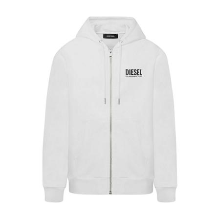 Diesel Zip-throughs , Wit , Heren , Maat: S Hoodies & sweatvesten