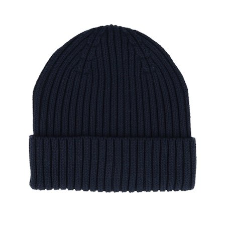 Kinder Beechfield - Blau cuff Mütze - Kinder Organic Cotton Oxford Navy Cuff @ Hatstore