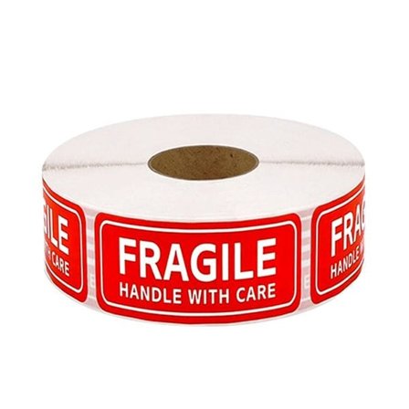 FRAGILE - Advarselsetiketter 500 stk