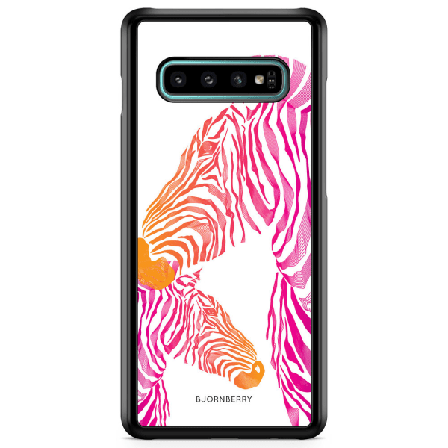 Bjornberry Skal Samsung Galaxy S10 - Rosa Zebror