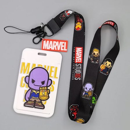 Uusi Marvel PVC-korttikotelo Spiderman Captain America Iron Man Super Sankari Anime Print Opiskelijan Kampuksen Korttikotelo Nyrkkeilynauha ID-kortti