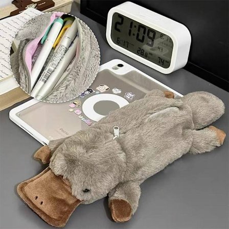 e Platypus Plys Penalhus Kosmetisk Taske Pen Pouch