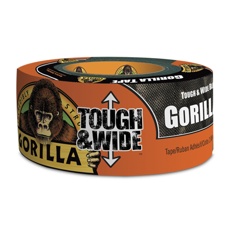 Ilmastointiteippi Gorilla Tough & Wide 73mm x 27m Musta