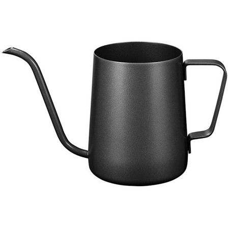 Häll över-vattenkokare med svanhals, kaffe- och tekanna (35 cl), svart, 350 ml