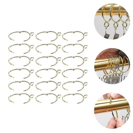 30 stk. åbnelige gardinringe Praktisk tilbehør til gardinspænder (38 mm)