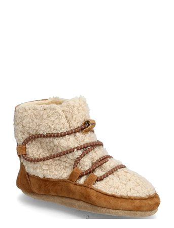 Melton Hiking Teddy Boots - Cream - 24/25