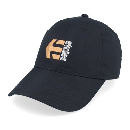 Etnies - Black - unconstructed - Cap - Corp Combo Black Dad Cap - Hatstore