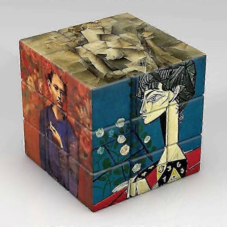 3x3x3 Magisk Puzzle Cube Van Gogh Monet Da Vinci Picasso Mønster Cube Børns Gaver Pædagogisk Legetøj