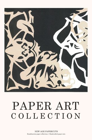 Malerifabrikken - Juliste Paper Art 8 - Musta - Julisteet - - Homeroom