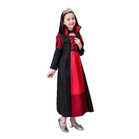 Halloween Snehvide Dronning Kostume Børns Scene Eventyr Performance Kostume Kjole Ond Dronning Kostume