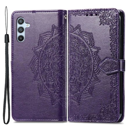 Mandala Samsung Galaxy A54 Läppäkotelo - Violetti