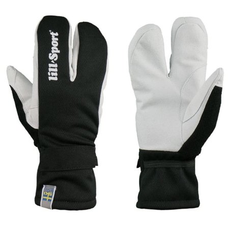 Lillsport Men's Lobster Sweden Men ski gloves Black XS