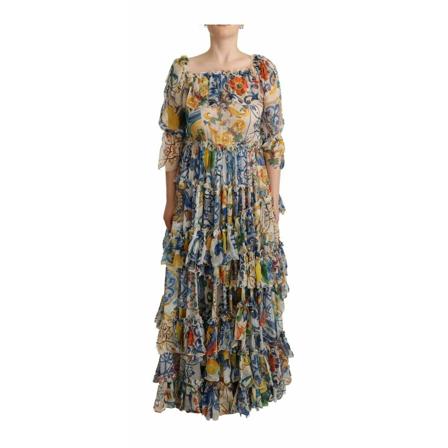 Dolce & Gabbana Maxi Dresses , Blauw , Dames , Maat: M Maxi jurken