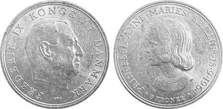 Danmark 1964 - Bryllupsmønt - 5 kr. sølvmønt