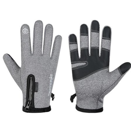 Berøringsskjerm vanntette sklisikre hansker for utendørstrening (svart)