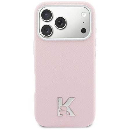 Karl Lagerfeld Karl Head Logo MagSafe Case for iPhone 17 - Pink