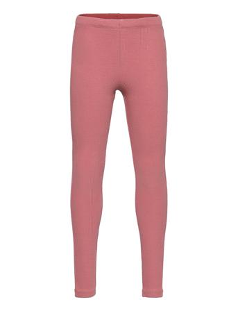 Leggings Rib Basic Pink Lindex