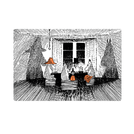 Opto Design ’Mumin Trogen sitt ursprung’ skärbräda Köksredskap Flerfärgad 30X20