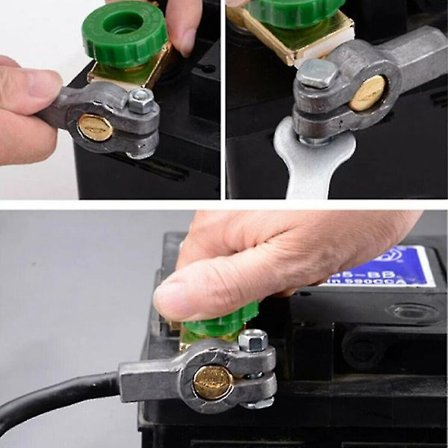 Batteriisolatorbrytare Terminal Snabbskydd Verktyg Grön 17mm