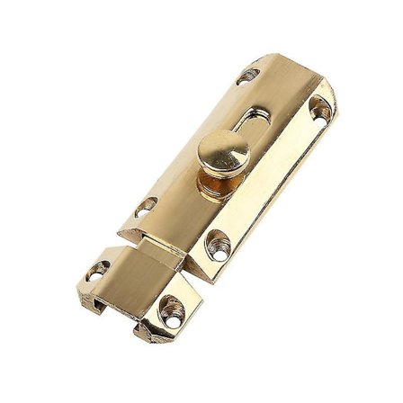 Messingbolt Lås Skyvebolt Lås Slitesterk Heavy Duty Sikkerhetsbaderomsdør Lås