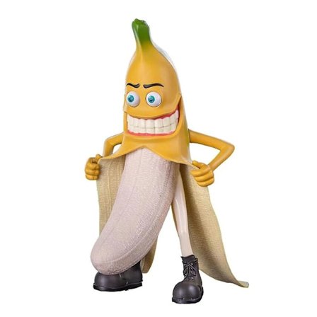 Morsom Spøk Banana Dukke Mann Modell Hjemmedekor Ornament