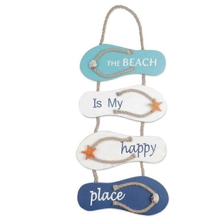 Nautisk Strand Klip Klapper Dekoration Klip Klapper Vægophæng Ornament Træ Slippers Dekoration, Vægdekor Dørhængende Ornament Strand Tema Hjem Deco