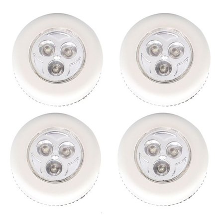 LED-lys Klappelys HVIT 4 STK
