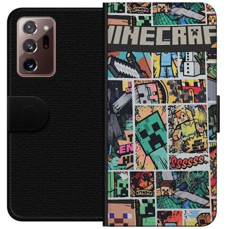 Kompatibelt Plånboksfodral till Samsung Samsung Galaxy Note20 Ultra Minecraft Art