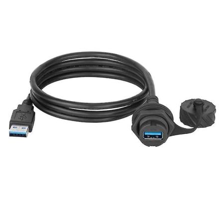 Usb 2.0 3.0 hannkontakt til hunnkontakt forlengelseskabel Ip67 vanntett panelmontert kontaktledning