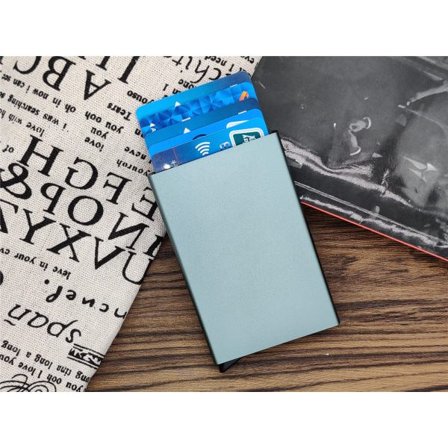 IC Sort Kortlomme med RFID Glidefunktion 5 Kort - RFID Sikker