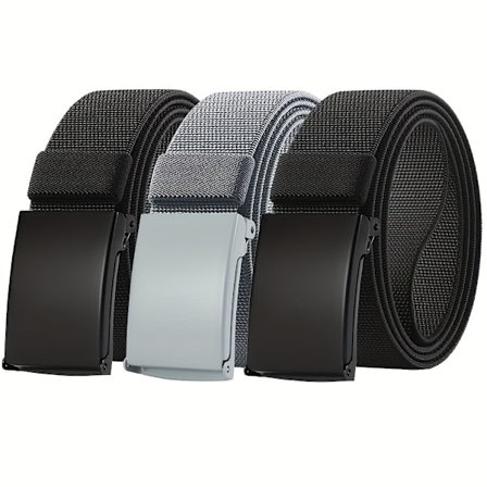 3 stk. Elastisk nylonbelte for menn med flaskeåpner, multifunksjonelt