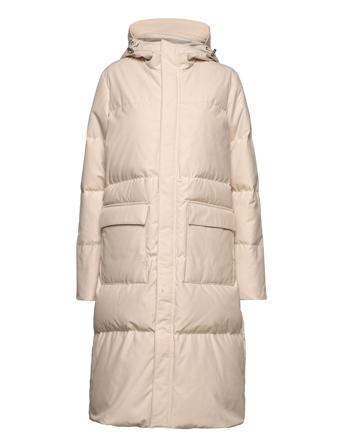 Kainuu Downjacket Vuorillinen Takki Topattu Takki Kermanvärinen R-Collection