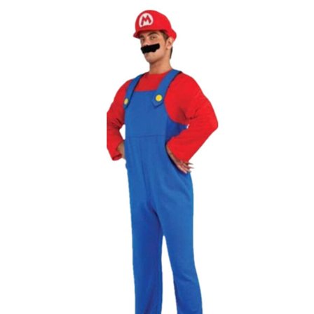 Voksen Mænd Super Mario Bros Fancy Dress Cosplay Kostume