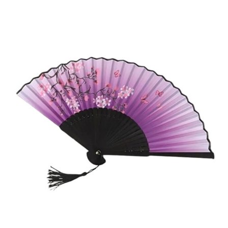 Solfjäder - Fjärilar med blommor [M10] - Lila