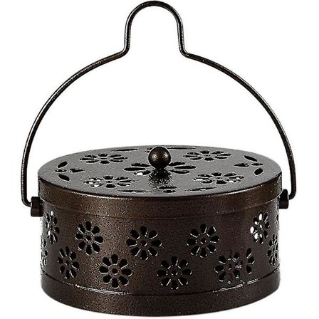 Myggspiralholder, Retro Bærbar Myggspiralbrenner For Hjem Og Camping (bronse)(1 stk)