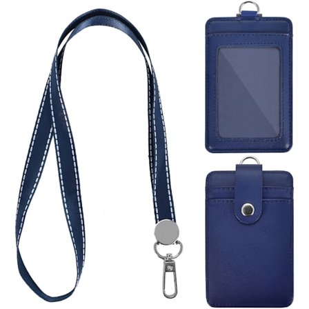 PU-lær merkeholder, ID-kortholder med 3 spor, vanntett