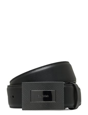Adj Formal Pique Plaque 35Mm Accessories Belts Classic Belts Svart Calvin Klein*Betinget Tilbud