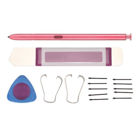 Styluspenna 4096 nivåer tryckkänslighet ersättningspenna med 10 pennor för Galaxy Note 10 Note 10+ Note 10 Plus Rosa