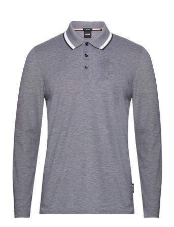 Pittman 183 Knitwear Long Sleeve Knitted Polos Blå BOSS*Betinget Tilbud