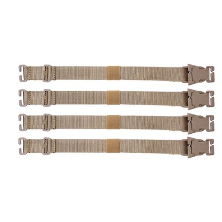 4 kpl Tactical MOLLE hihnat Puristushihnat KHAKI