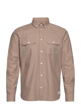 Harbin Snow Ls Shirt Brown Gabba