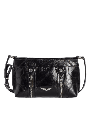 Zadig & Voltaire SUNNY MOOD VINTAGE PATENT Handväskor Dam Svart ONESIZE