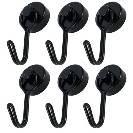 6-pak Magnetiske Kroge, Stærk Magnet Ophæng