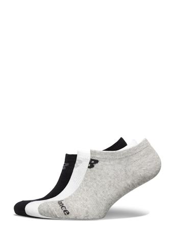 Performance Cotton Flat Knit No Show 3 Pair Nilkkasukat Lyhytvartiset Sukat Harmaa New Balance