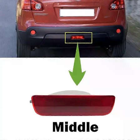 Yhteensopiva NISSAN DUALIS Qashqai J10 2008 2009 2010 2011 2012 2013 2014 2015 automallien kanssa, takapuskurin heijastin sumuvalo sumuvalaisin 