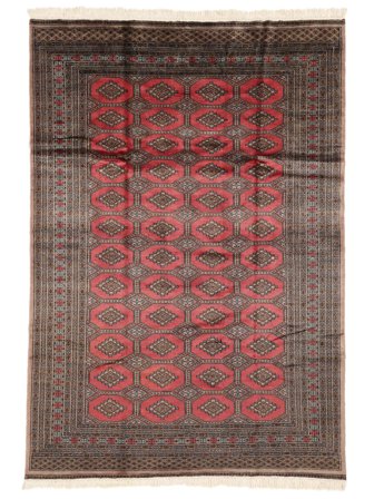 Orientalischer Pakistan Buchara 3Ply Teppich 183X263 Braun/Schwarz Wolle, Pakistan