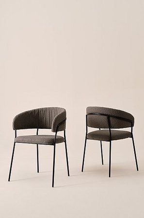 Jotex - Stoel 2-pak Braun Braun - VIKEN - Koop Eetkamerstoelen & keukenstoelen bij Jotex