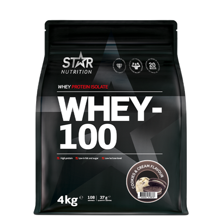 Star Nutrition Whey-100 Myseprotein 4 kg