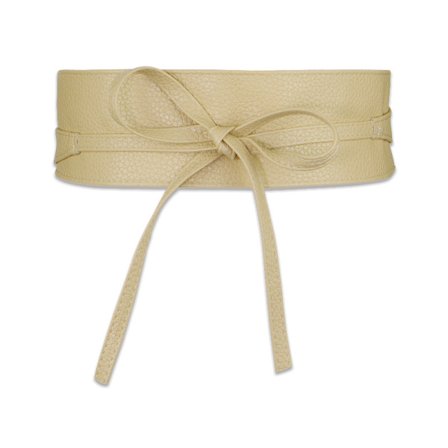 Brett läderbälte, enkelt och mångsidigt för kvinnor