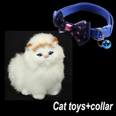 Simulering Katte Legetøj Lydlige Plys Kattedukker Bløde Børn Plyslegetøj Sød Dukke Børn Blødt Legetøj Model Ornament Hjemmeindretning